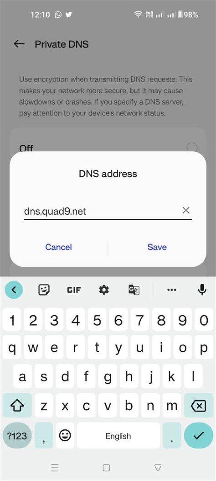 What is a private DNS name?