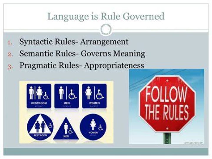 What is rule-governed in language?