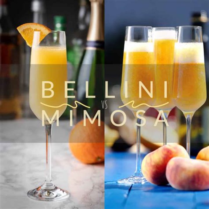 What is the difference between a Mimosa and a bellini?