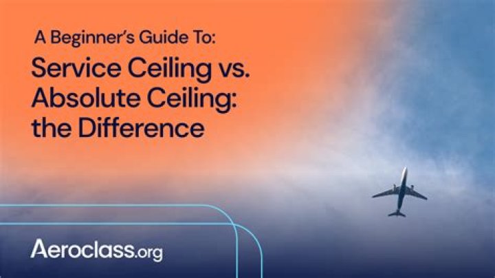 What is the difference between the service ceiling and the absolute ceiling?