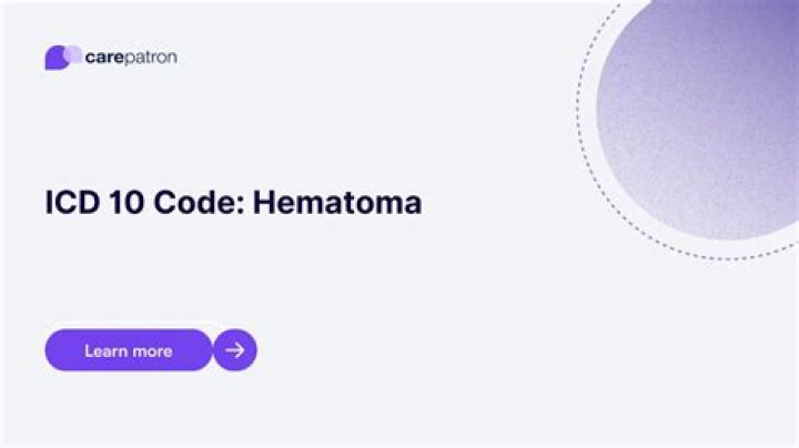 What is the ICD 10 code for infected hematoma?