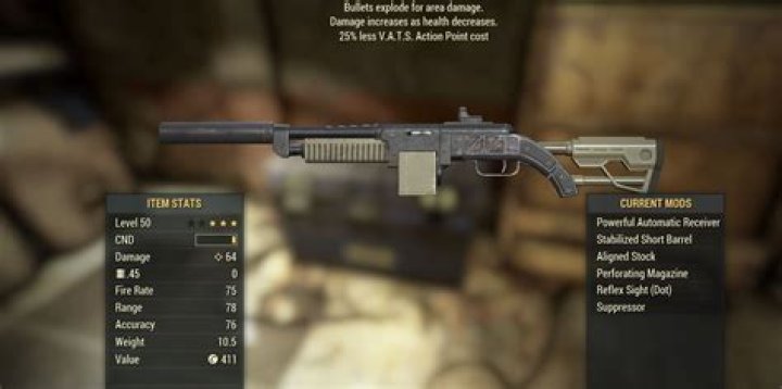 What is the most powerful weapon in Fallout 76?