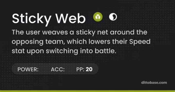 What Pokémon are immune to sticky web?