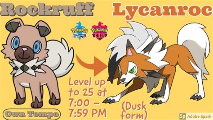 When can you evolve Rockruff into dusk form?