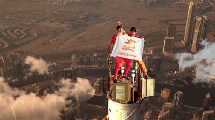 Who climbed the Burj Khalifa first?