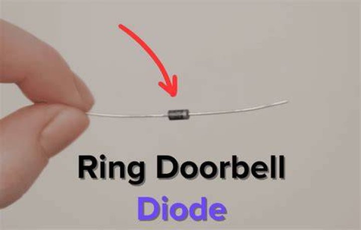 Why is there a diode on my doorbell button?
