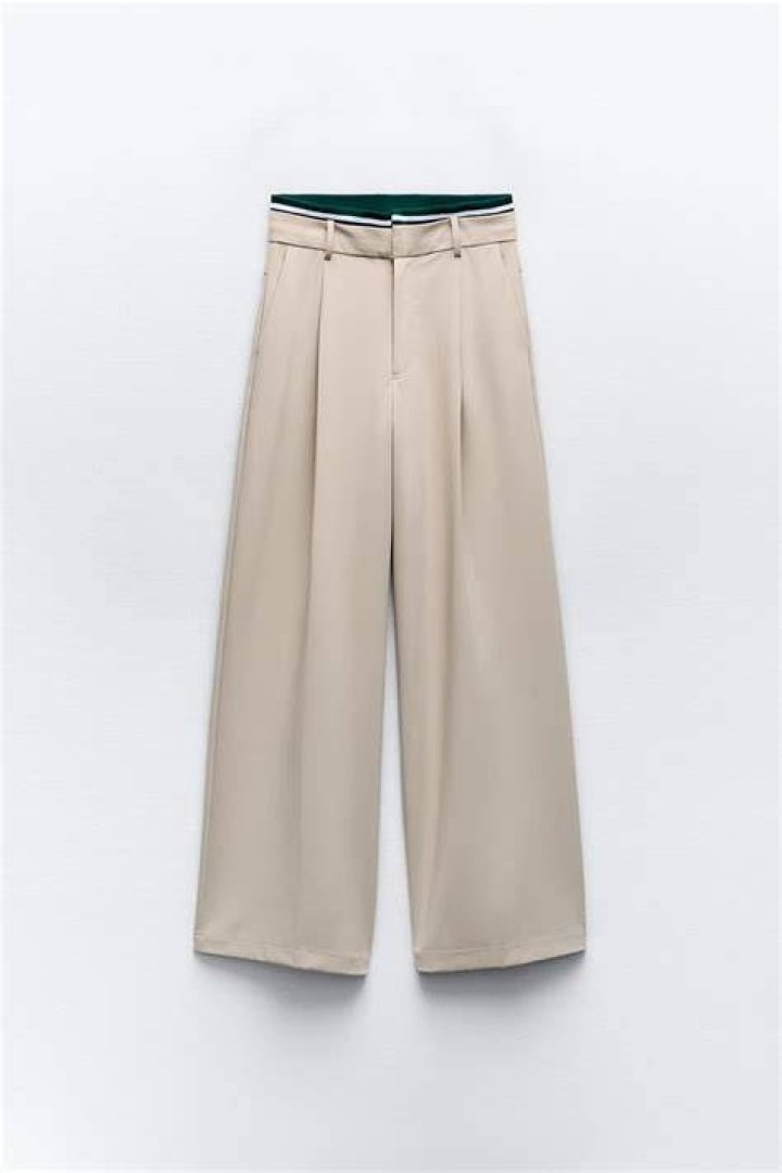 zara inventa el pantal&oacute;n ancho de vestir con cinta reductora incorporada para un efecto vientre plano impactante